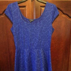 Blue embroidered BeBop Juniors Dress Size L